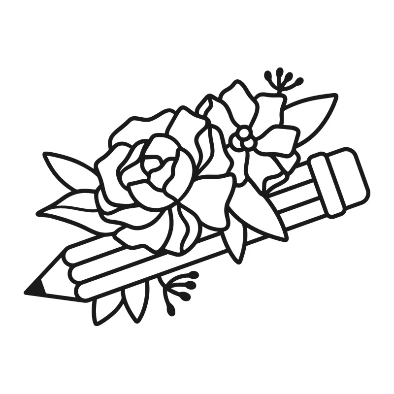 Floral Pencil