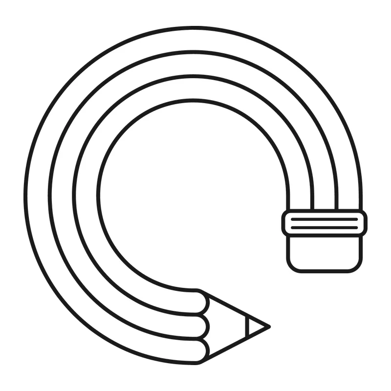 Curved Pencil Circle