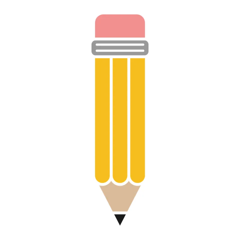 Yellow School Pencil