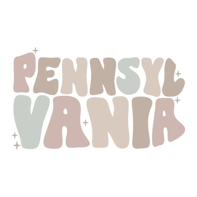 Groovy Pennsylvania Lettering