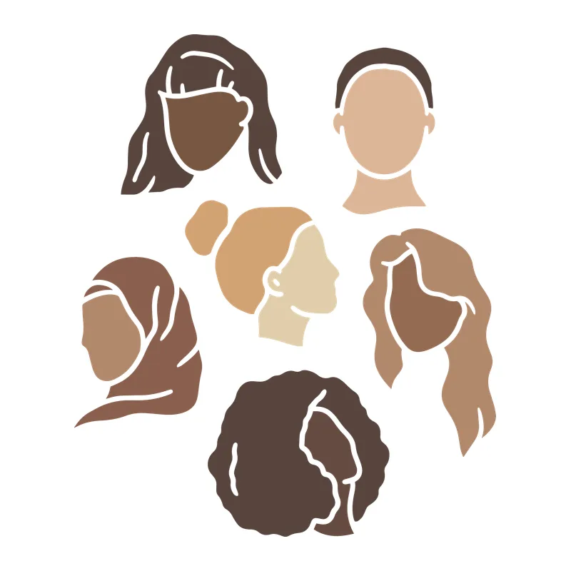 Diverse Faceless Women