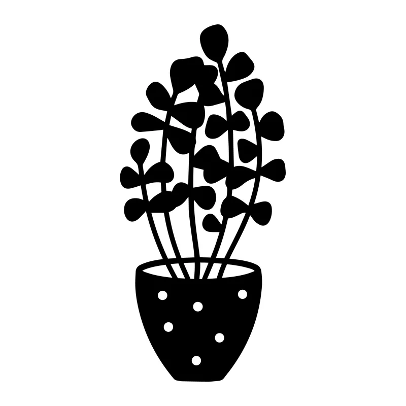Polka Dot Potted Plant