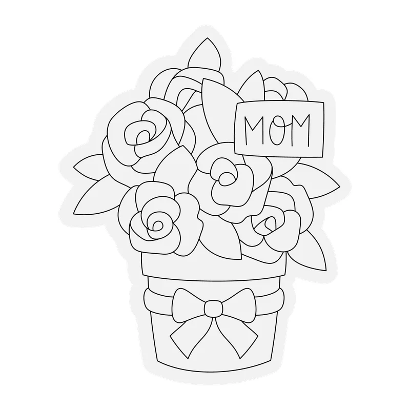 Potted Roses for Mom
