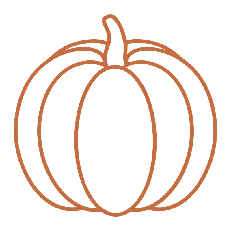 Simple Pumpkin Outline