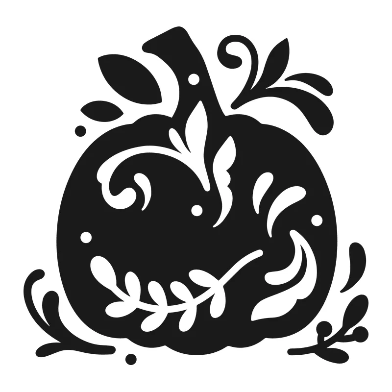 Folk Swirl Pumpkin