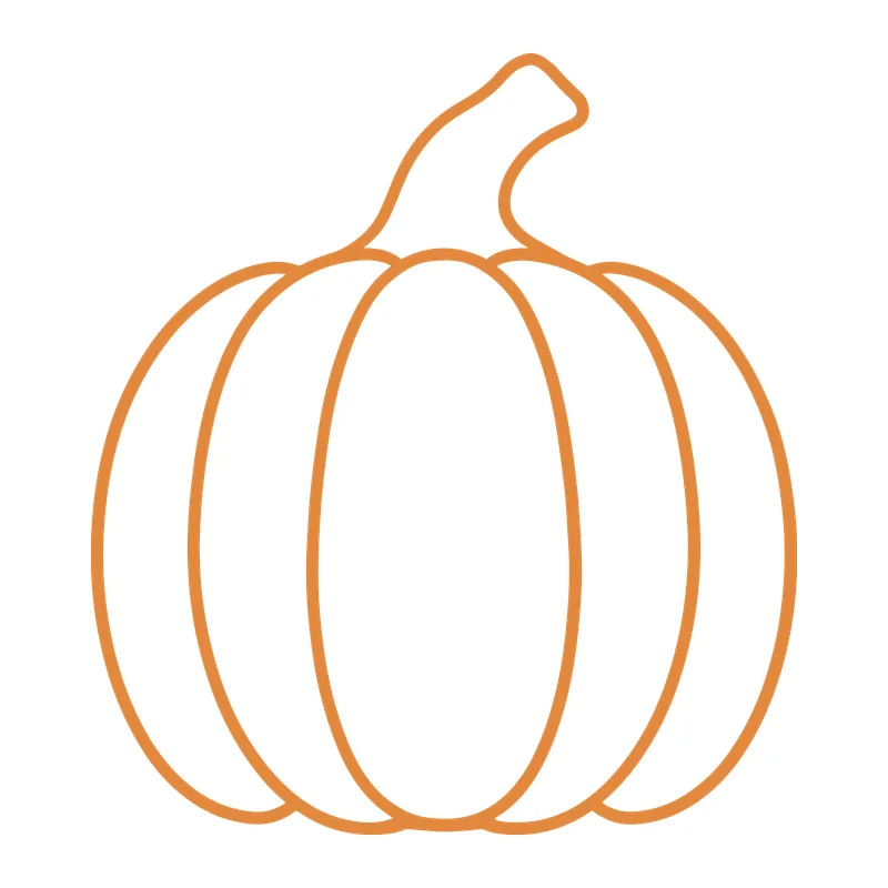 Simple Outline Pumpkin