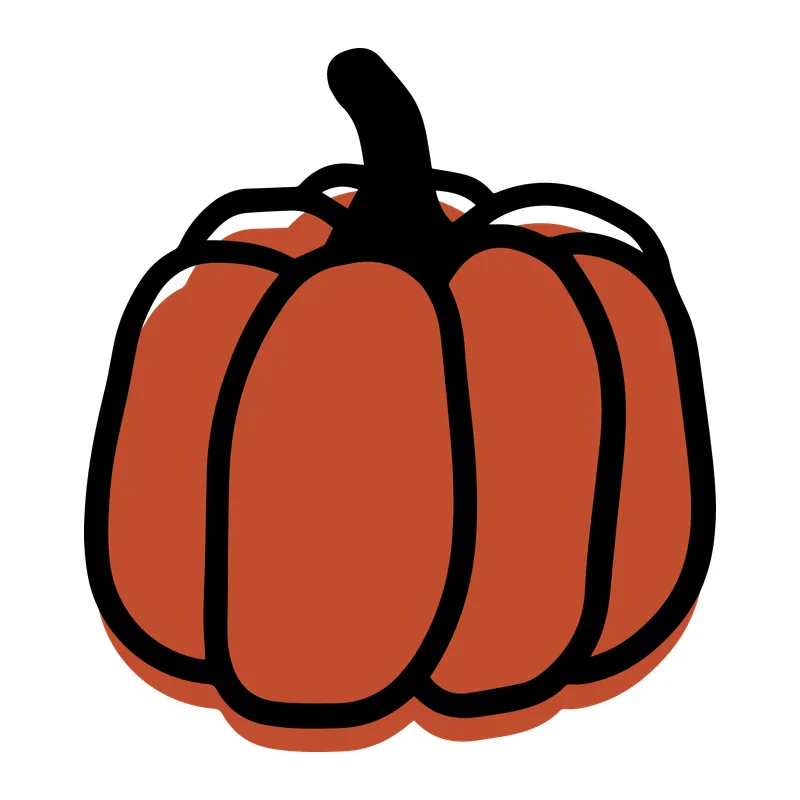 Hand-Drawn Pumpkin