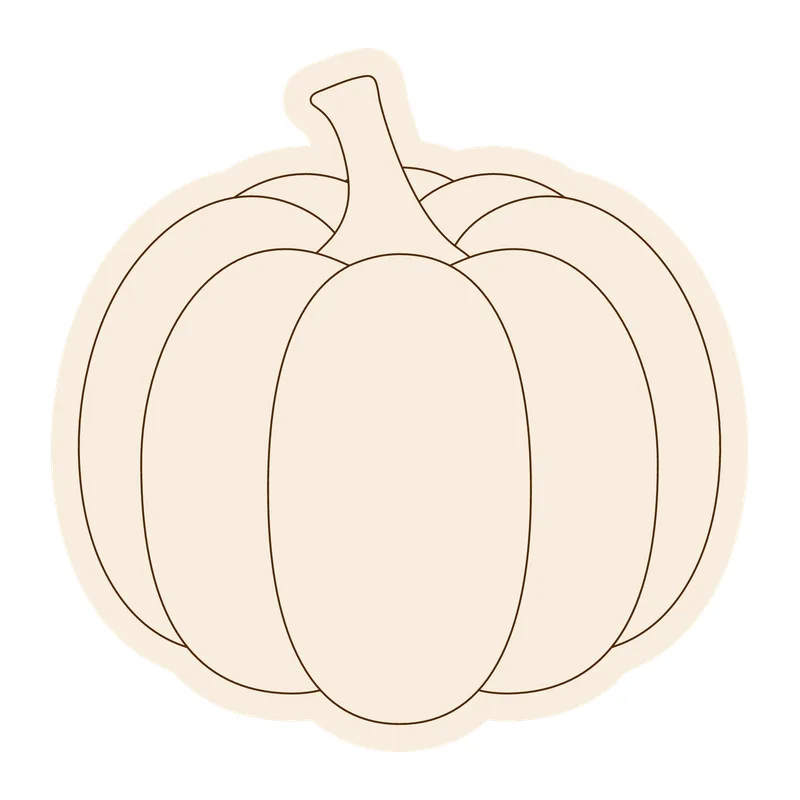 Simple Outline Pumpkin