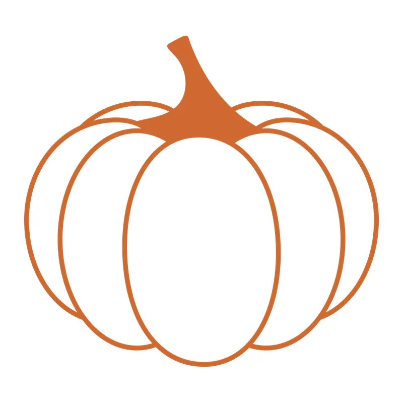 Simple Pumpkin Outline