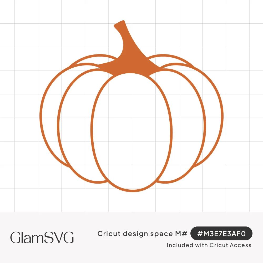Sample Website Simple One Simple Pumpkin Outline SVG for Cricut | GlamSVG