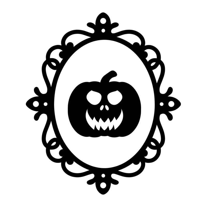 Jack-O'-Lantern Ornate Frame