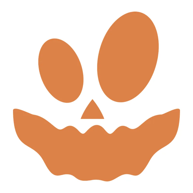 Jack-O-Lantern Pumpkin Face