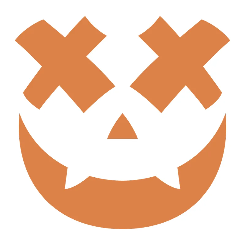 X-Eyed Pumpkin Face
