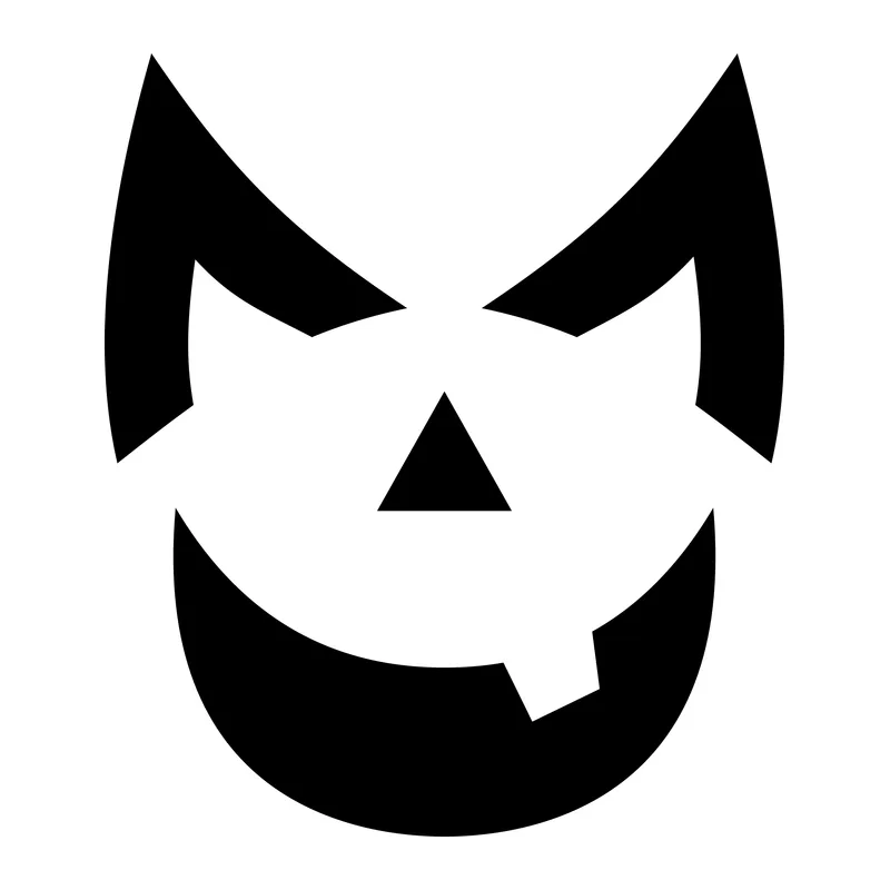 Grinning Jack-O'-Lantern Face