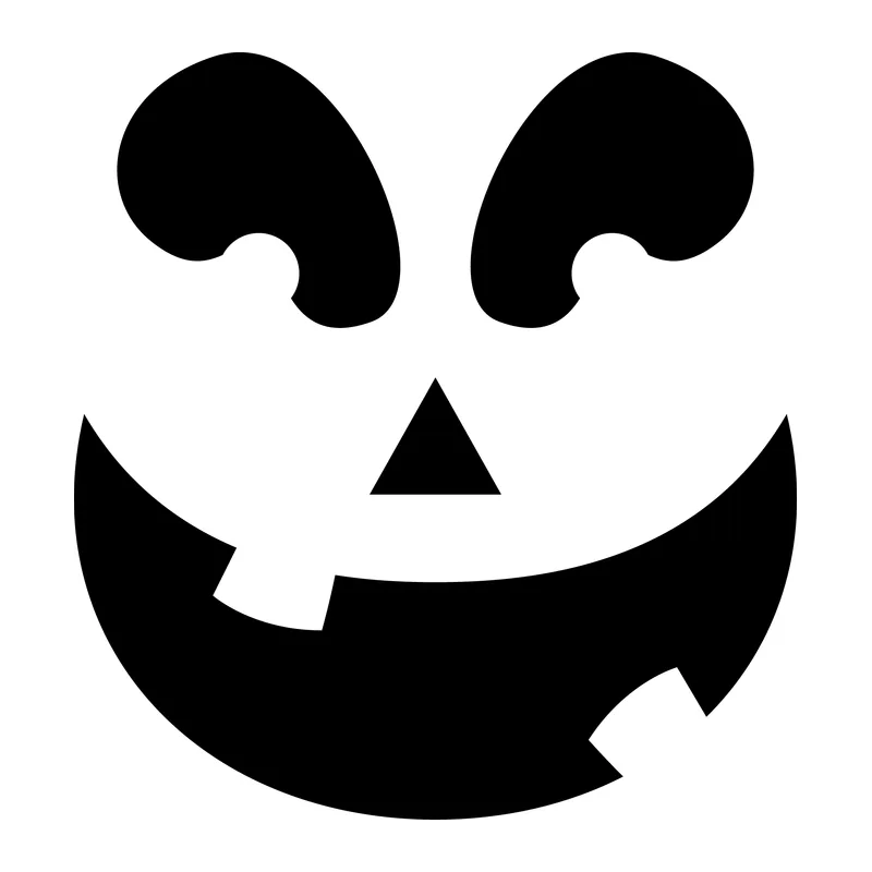 Grinning Pumpkin Face