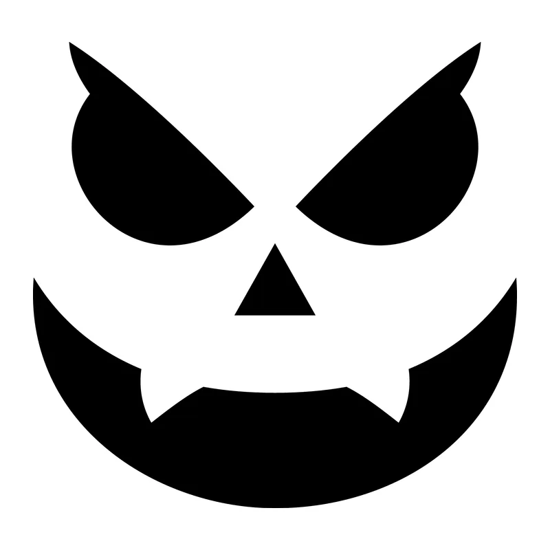 Sinister Jack-O-Lantern Face