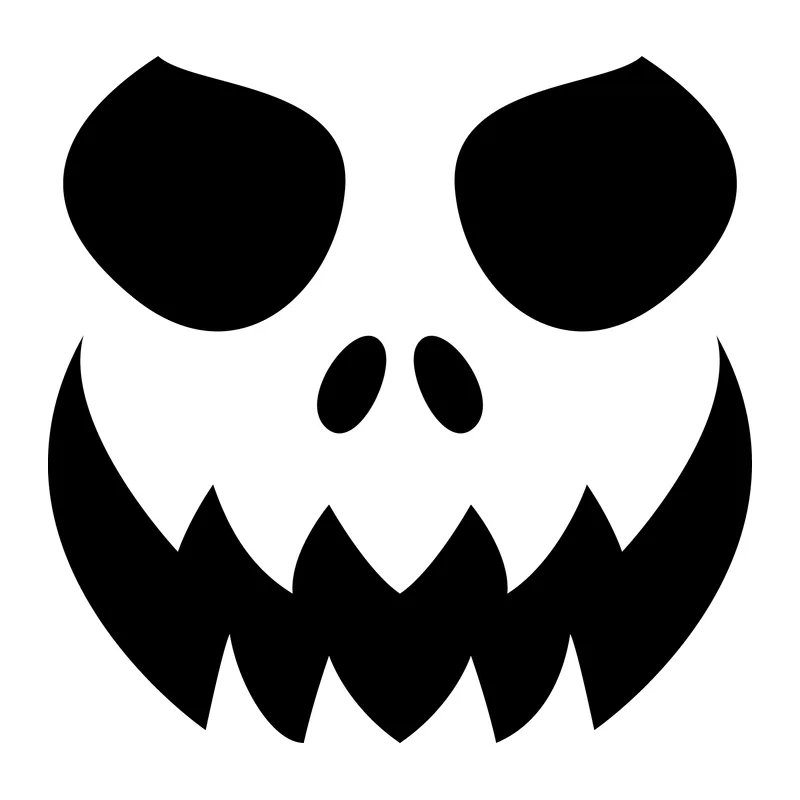 Spooky Pumpkin Face