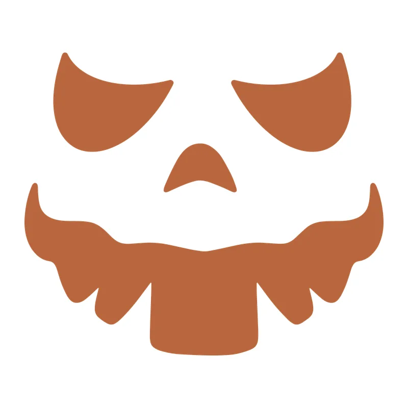 Grinning Jack-O'-Lantern Face