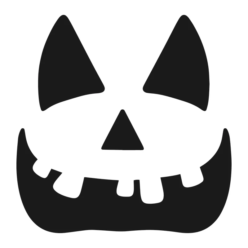 Jack-O'-Lantern Pumpkin Face