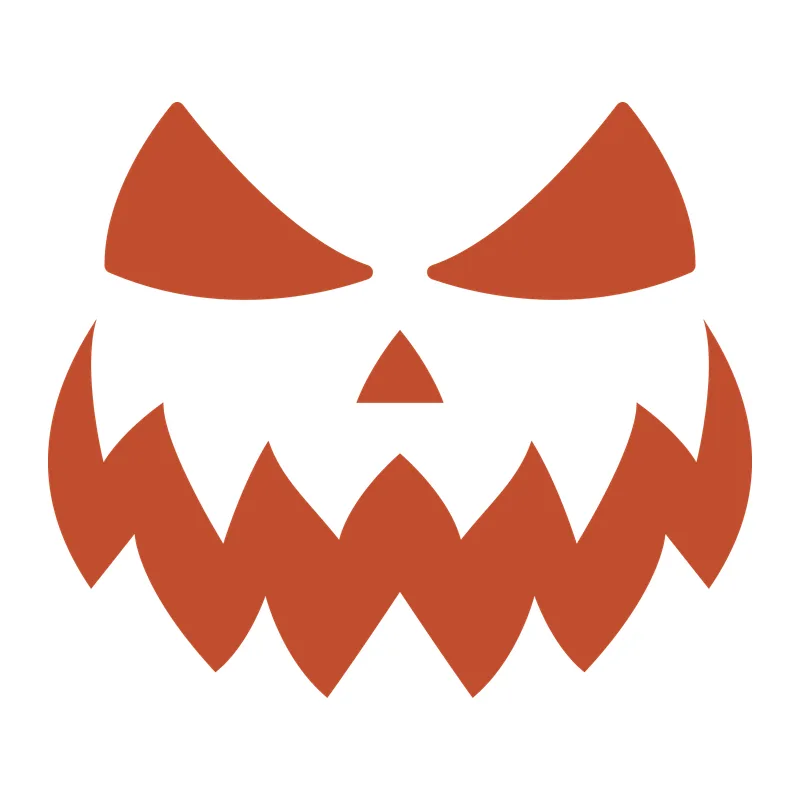Scary Jack-O-Lantern Face