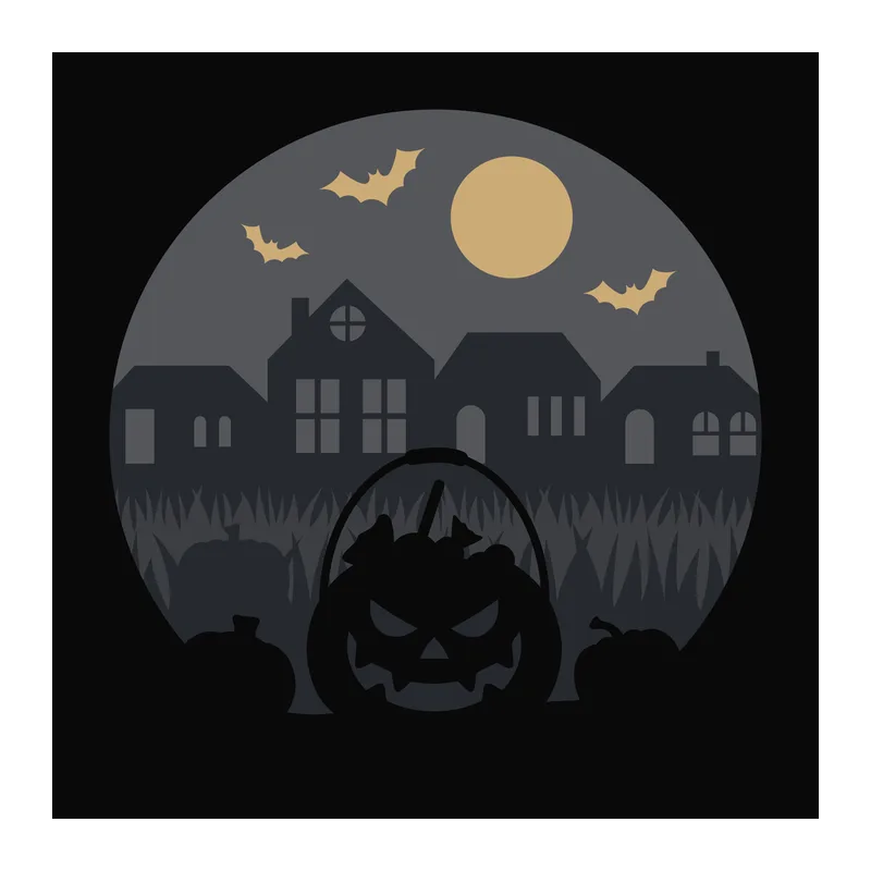 Halloween Pumpkin Shadow Box