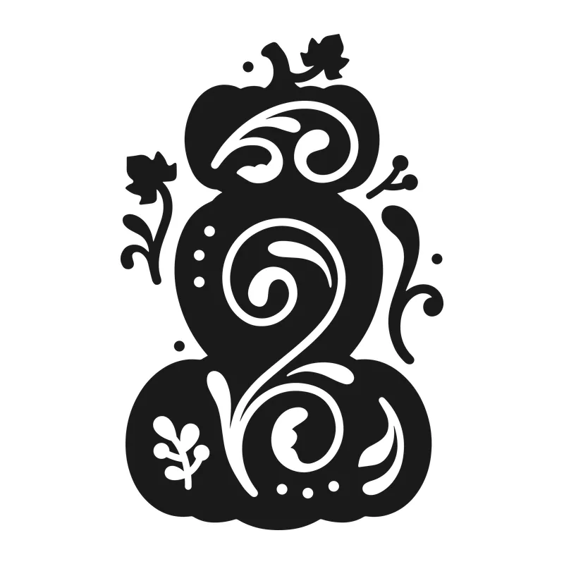Stacked Swirl Pumpkins