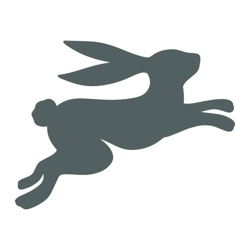 Leaping Rabbit Silhouette