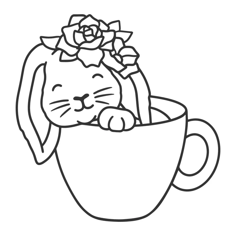 Bunny in a Teacup