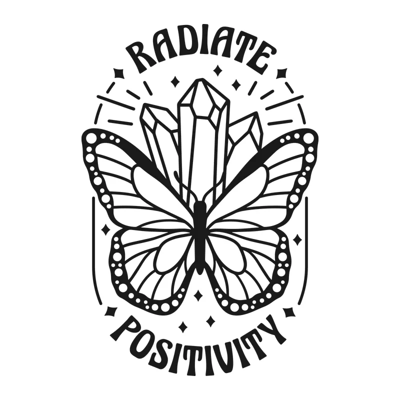 Radiate Positivity Butterfly Crystal