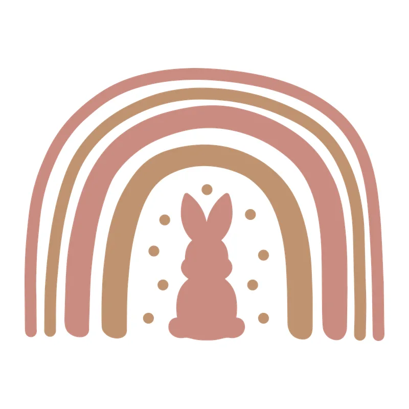 Boho Rainbow Easter Bunny