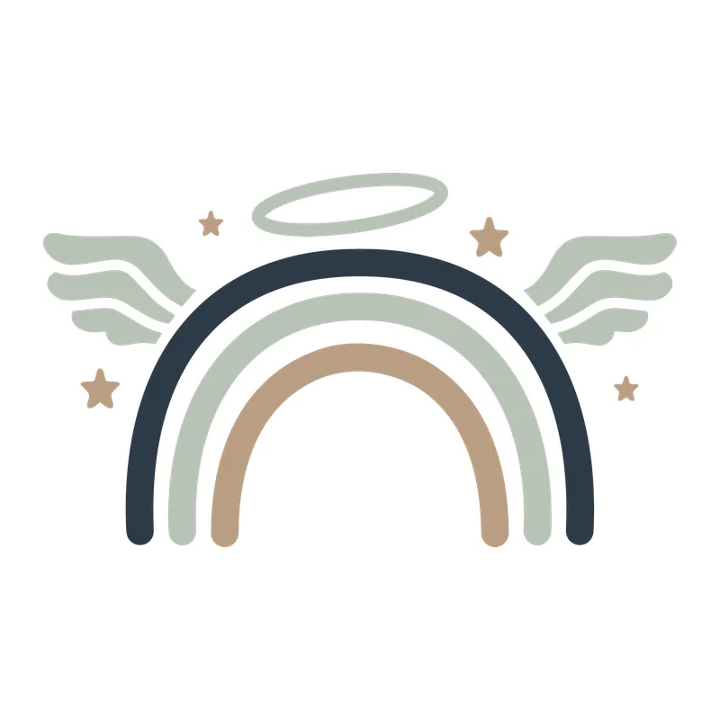 Angel Wing Boho Rainbow