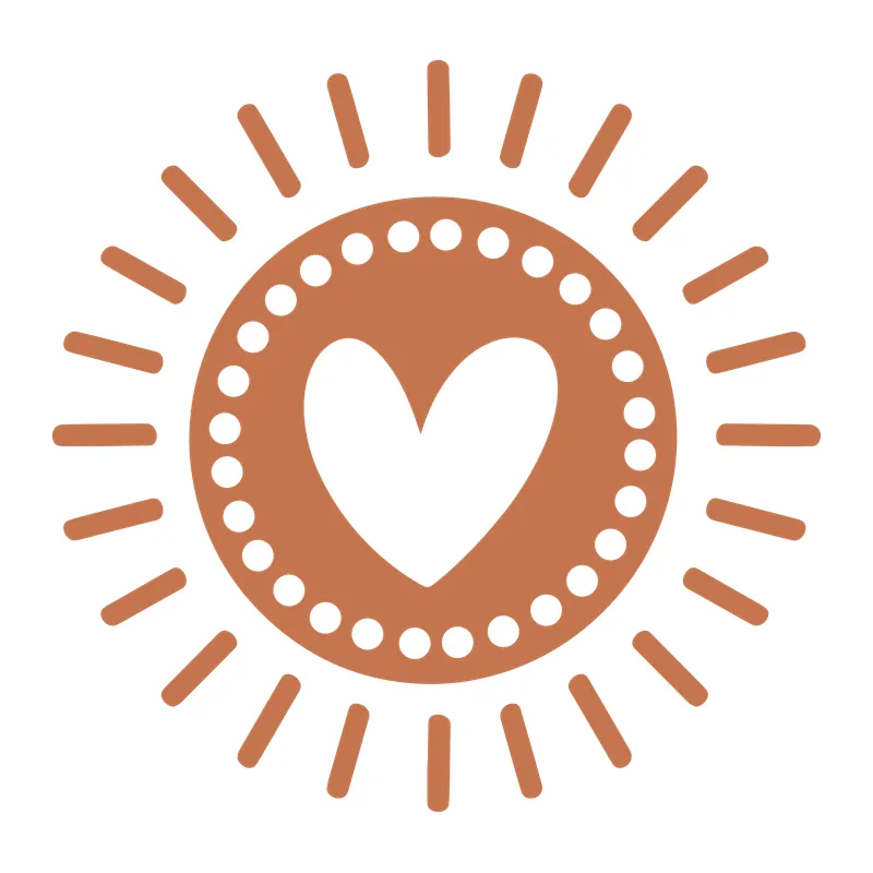 Boho Sun with Heart
