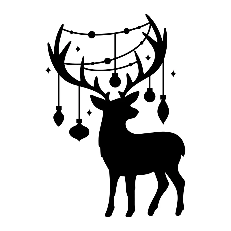 Reindeer With Christmas Ornaments