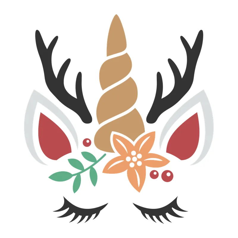 Reindeer Christmas Unicorn