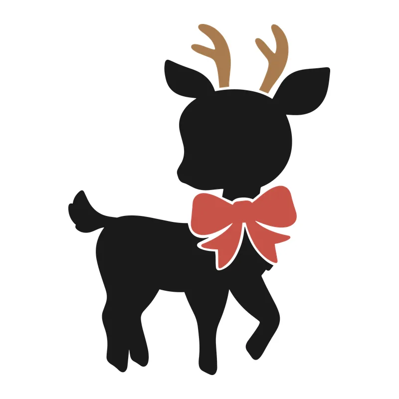Little Reindeer Silhouette