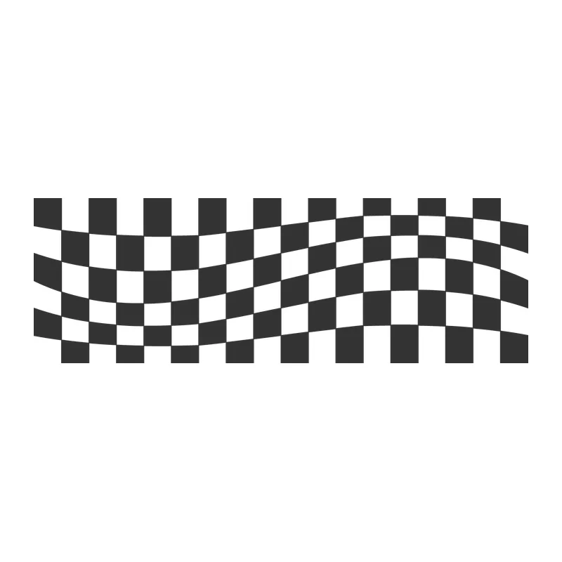 Retro Wavy Checkerboard
