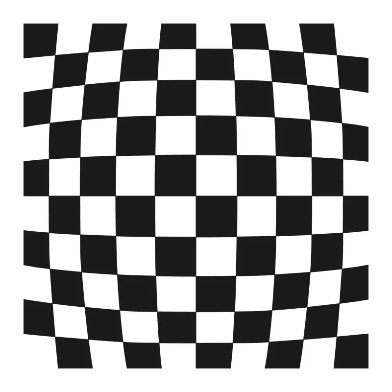 Retro Warped Checkerboard Background