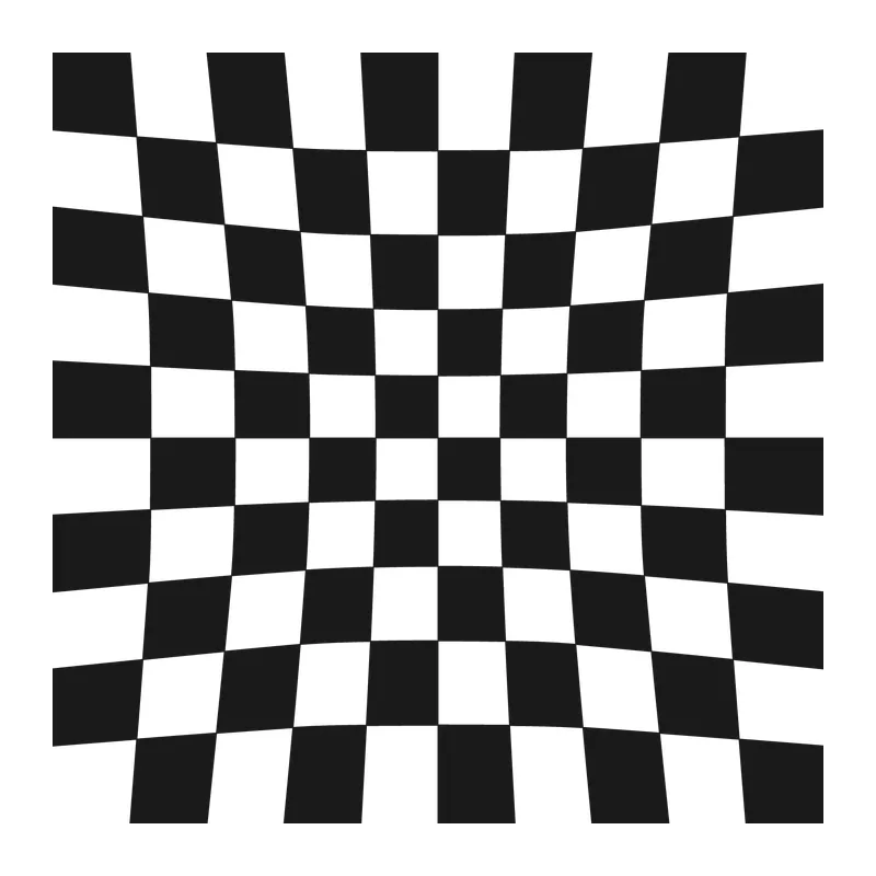 Retro Warped Checkerboard