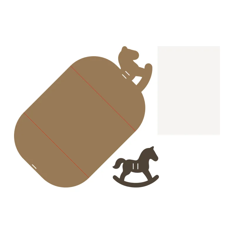 Rocking Horse Gatefold Card