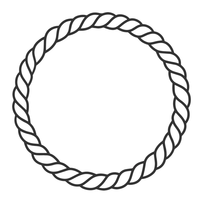 Round Twisted Rope Frame