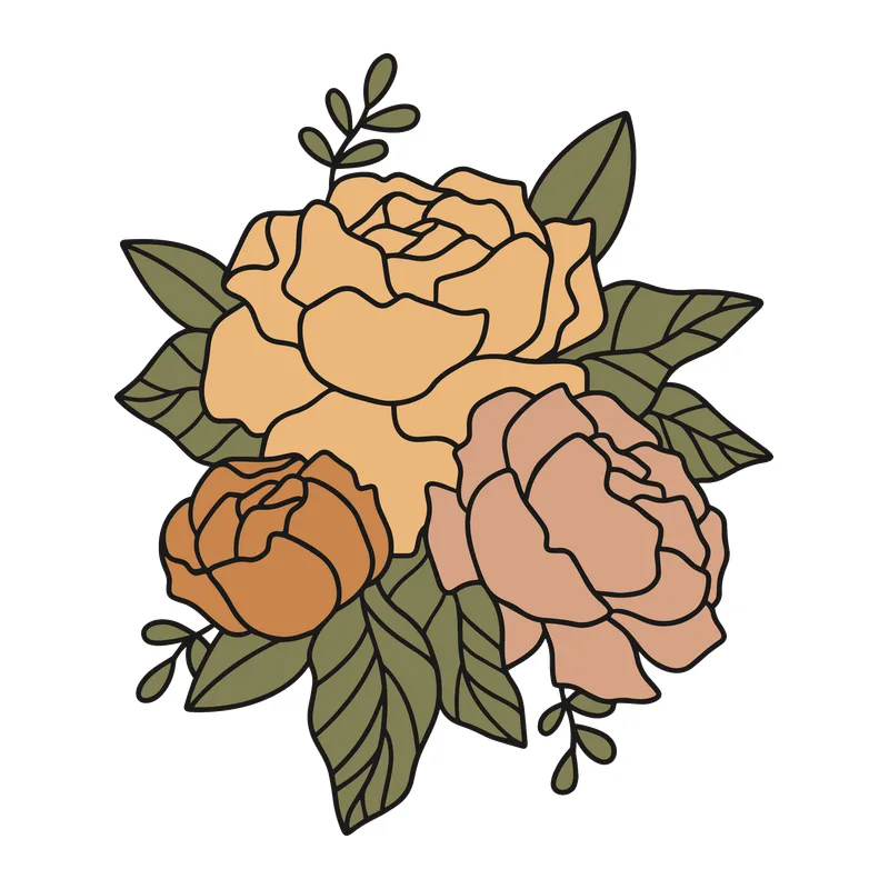Boho Rose Bouquet
