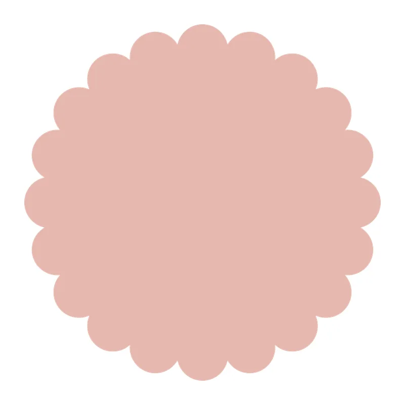 Scalloped Round Label