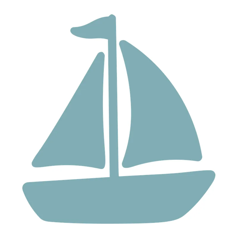 Simple Sailboat Silhouette