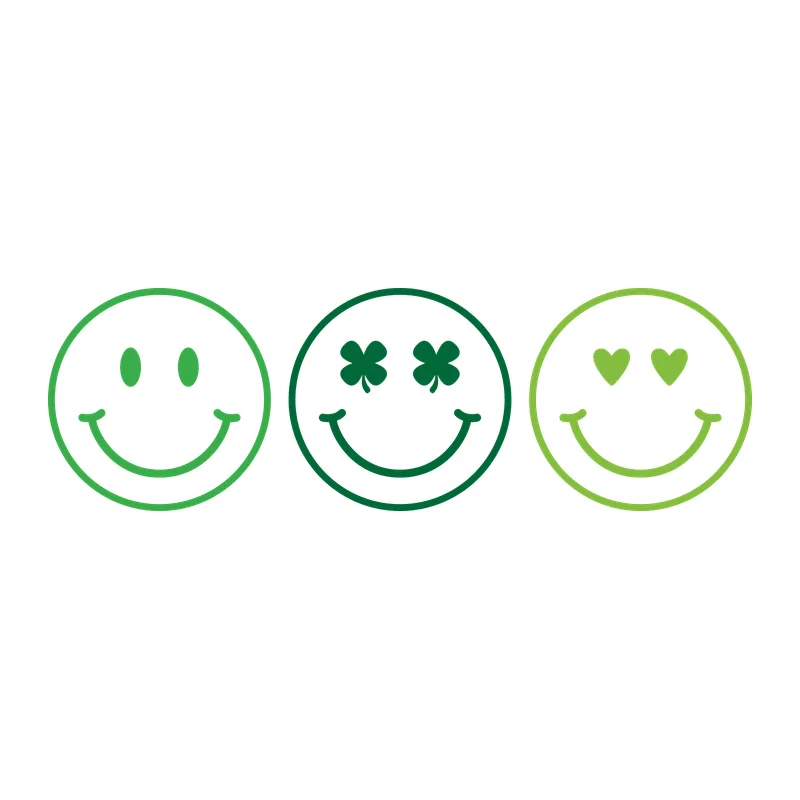 St. Patrick's Smiley Faces