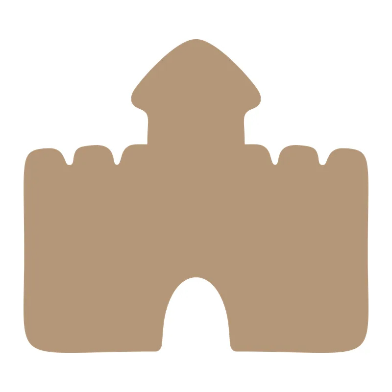 Sandcastle Silhouette