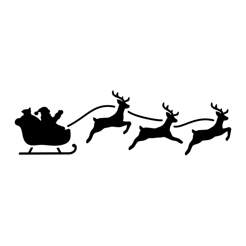 Santa's Sleigh and Reindeer