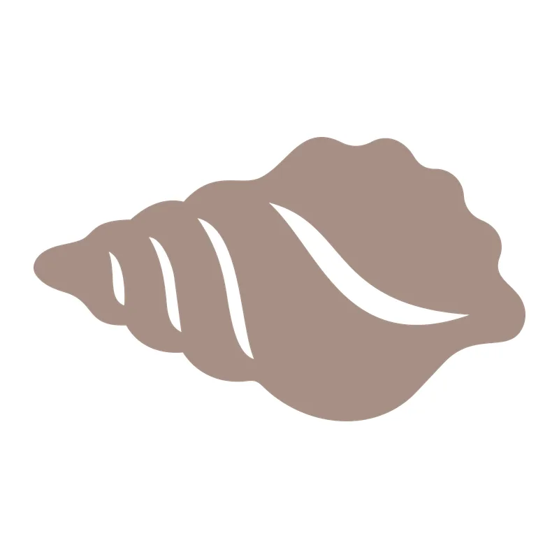 Conch Seashell Silhouette