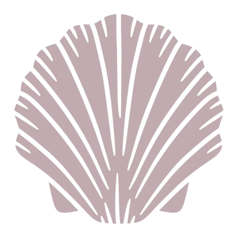 Scallop Seashell Silhouette