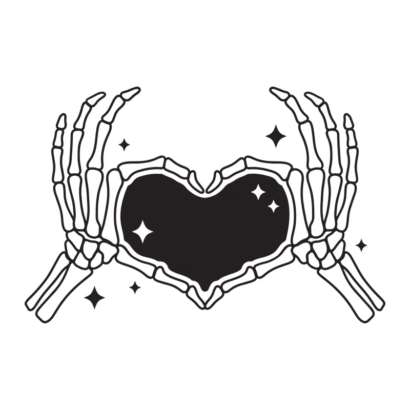Skeleton Hands Heart