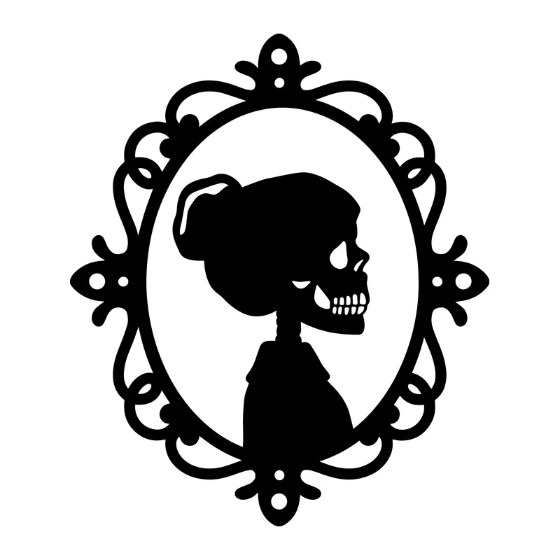 Skeleton Lady Cameo